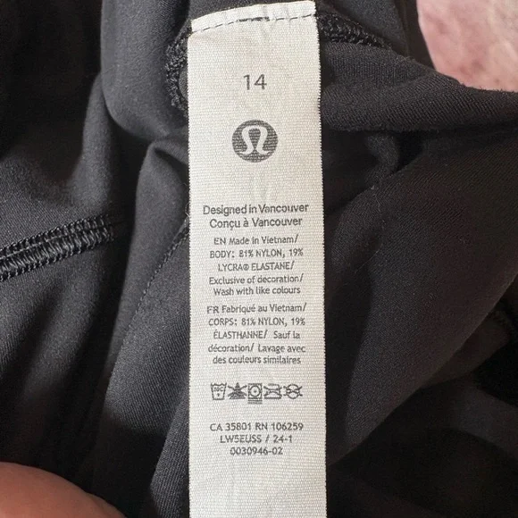 Lululemon Align High-Rise Mini-Flare Pant 32" Black 14 - Picture 4 of 6